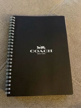Coach Black Spiral Notebook Refill